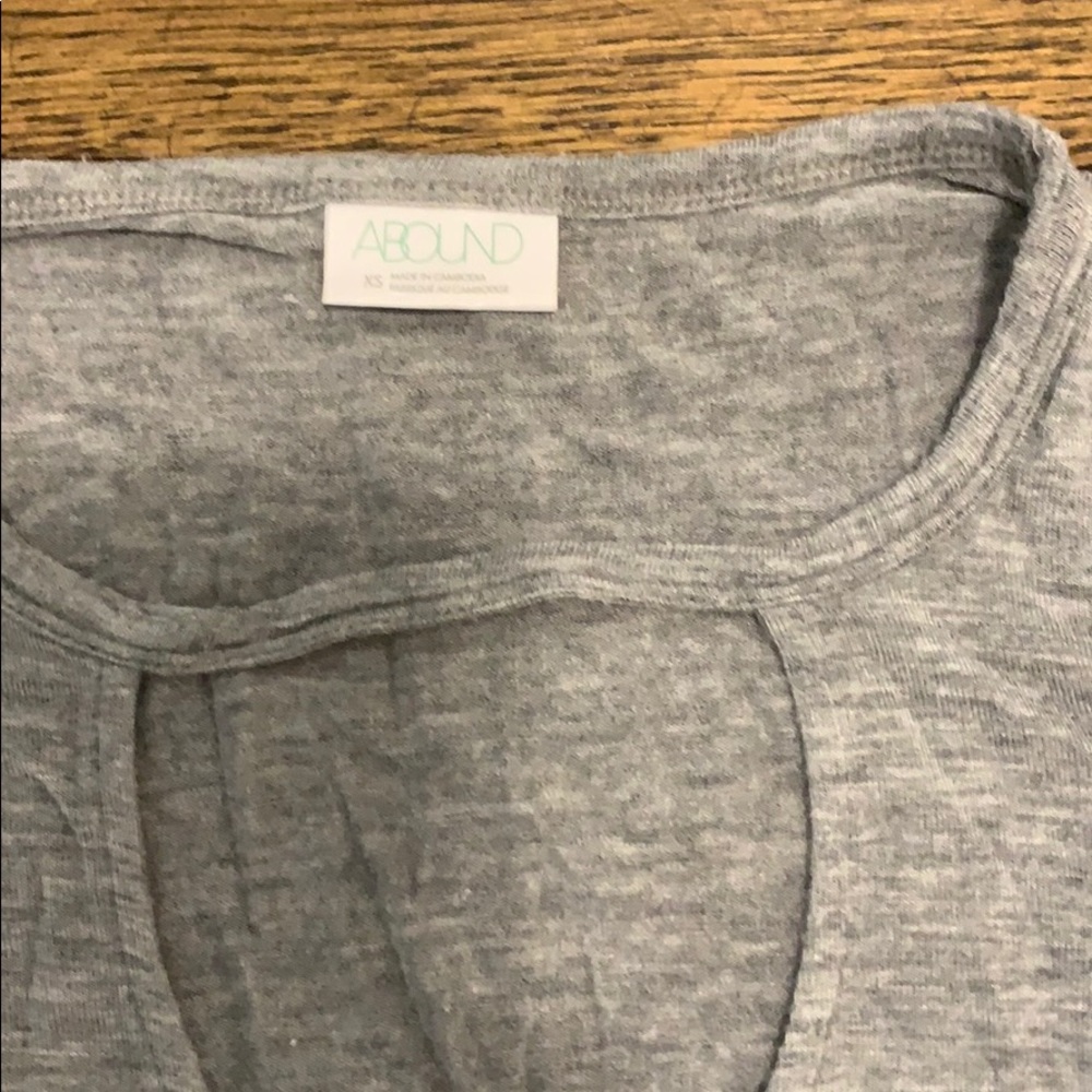 Abound Grey Ruffle Top - Picture 2 of 4